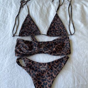 SIVAN AYLA SHOP TAN LINES LEOPARD SWIM SET